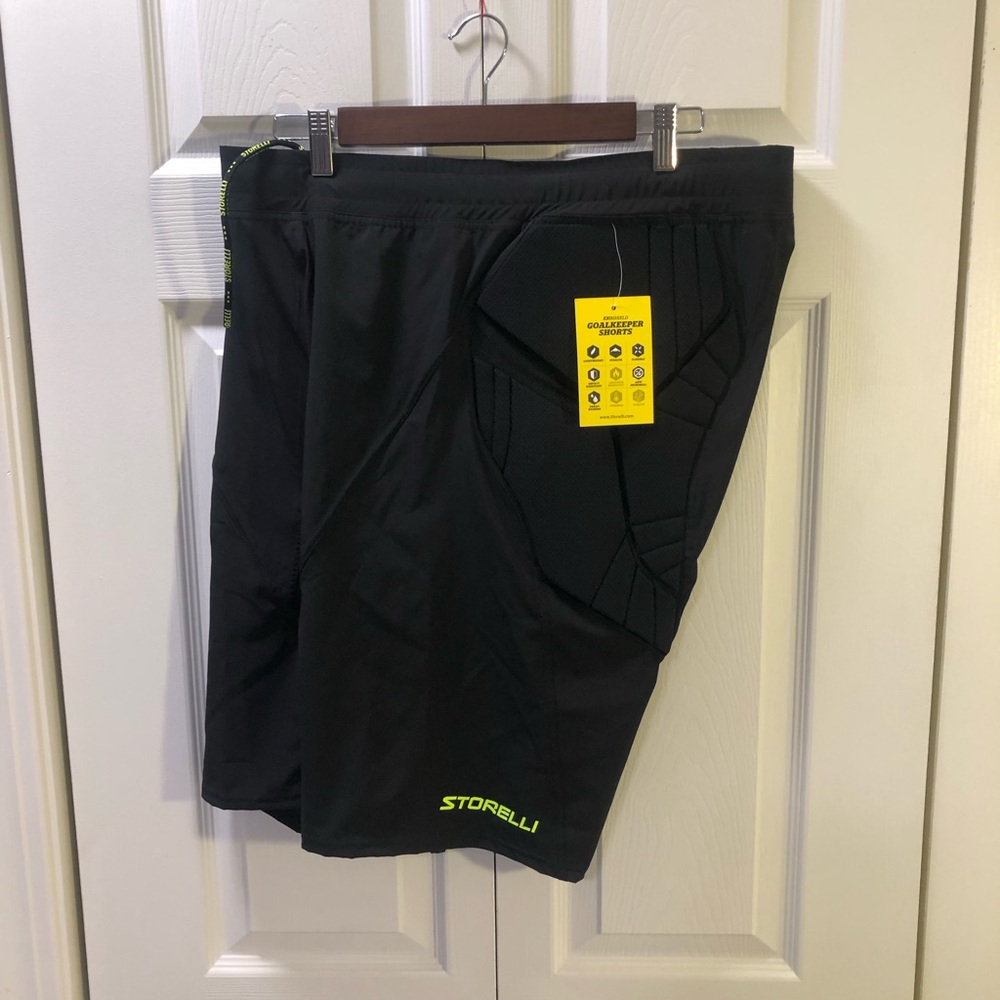 Storelli Soccer Padded Goalkeeper Shorts. Size XL, NWT